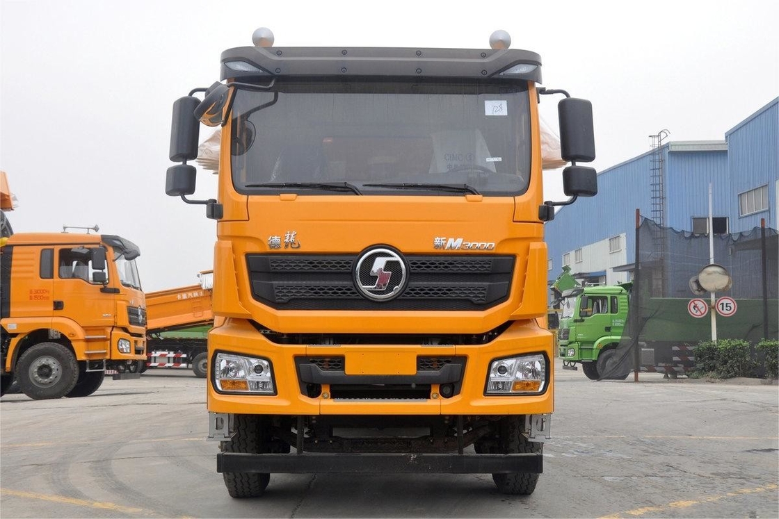 M3000 모델 8x4 350HP 16.1T 9.8m 샤크만 중량 트럭 접는 텐포린 화물 상자