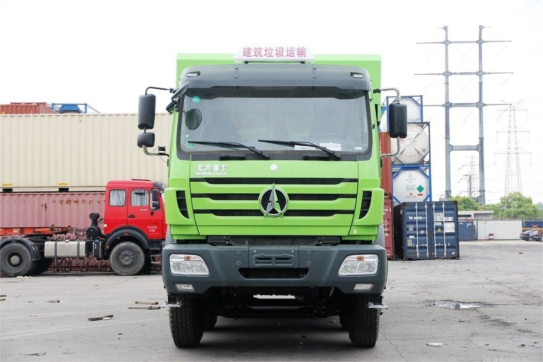 베이벤 무거운 덤프 트럭 336HP 8X4 6.4m 새 환경 친화적 인 텐폴린 톱 커버