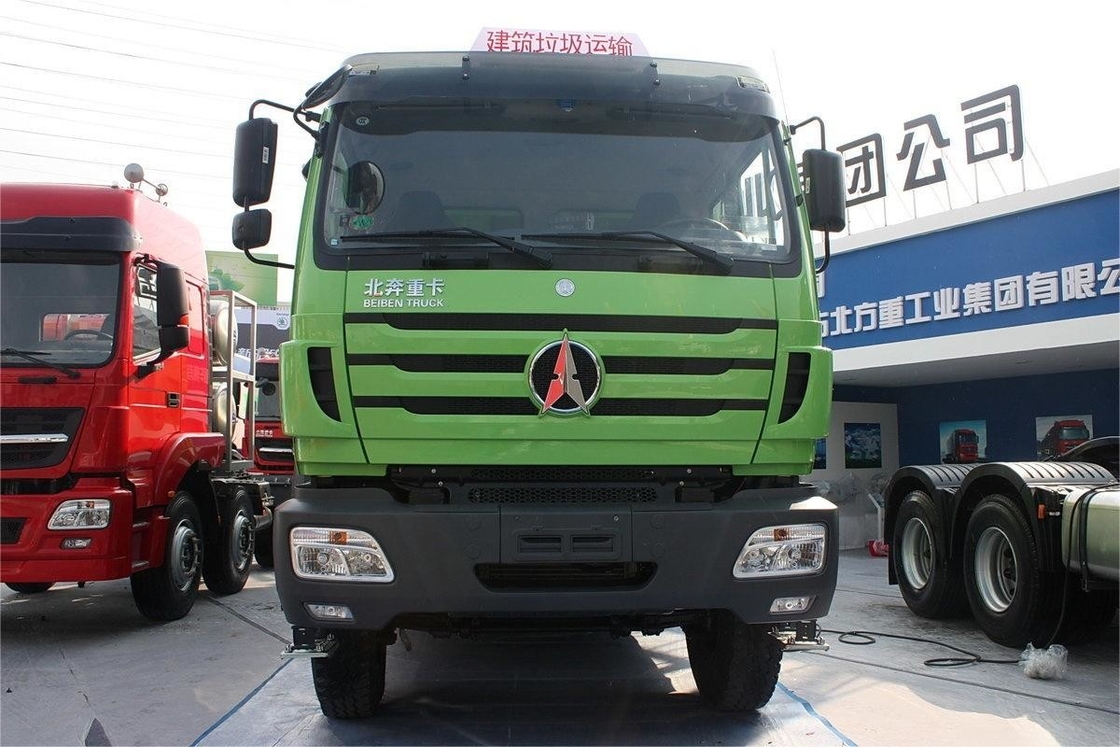 베이벤 중량 트럭 336HP 6X4 5.6m 디젤 12 기어 U 모양의 무크 트럭