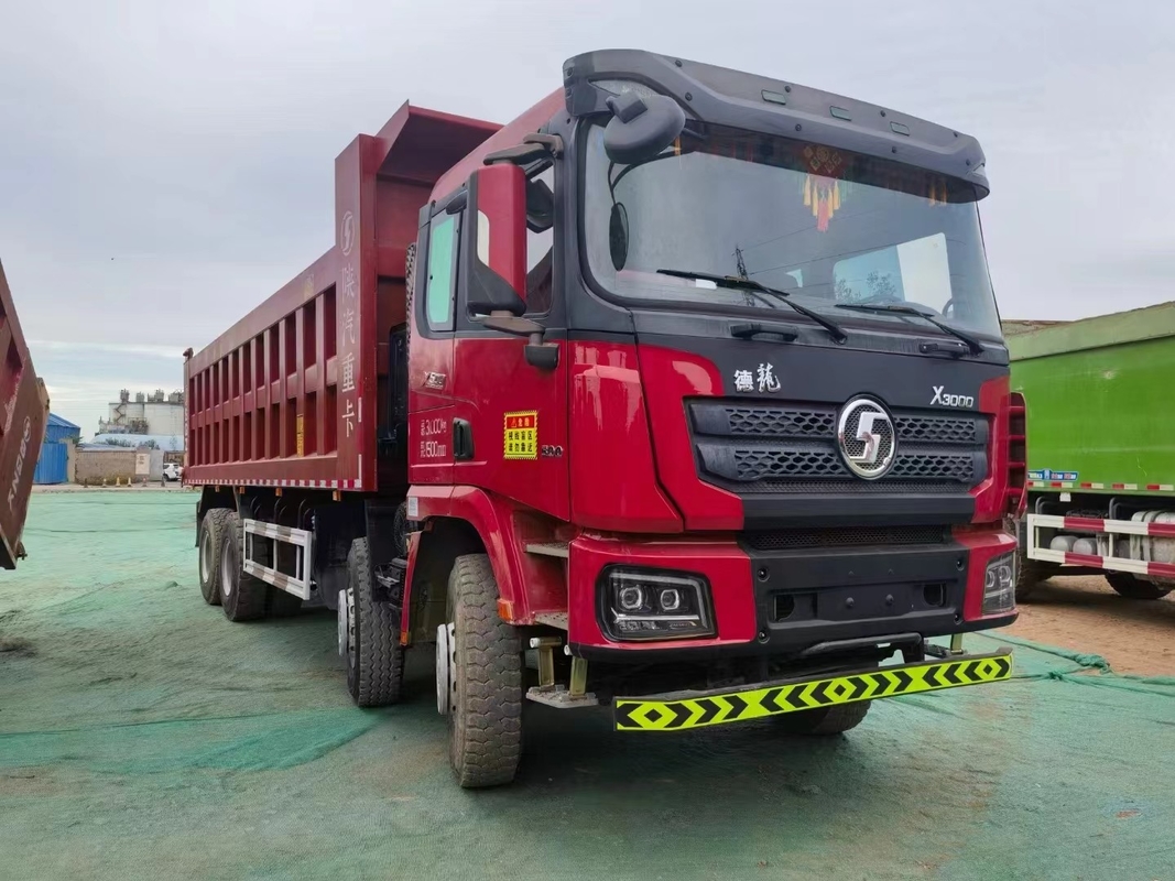 40tons 8x4 사용 된 틱퍼 덤프 트럭 2021 년 샤크만 X3000 하이엔드 모델 웨이차이 500hp