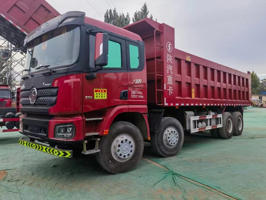 40tons 8x4 사용 된 틱퍼 덤프 트럭 2021 년 샤크만 X3000 하이엔드 모델 웨이차이 500hp