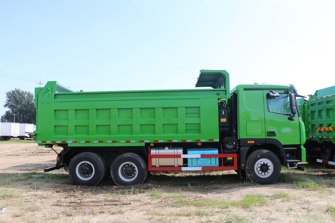 포튼 아우만 GTL 9 시리즈 중형 트럭 400HP 6X4 5.6m U 모양 화물 상자 덤프 트럭