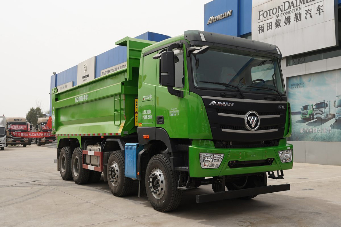 포톤 오만 GTL 덤프 트럭 490HP 8X4 AMT 12단 자동 6.8m 후방 덤프 360도 영상 촬영