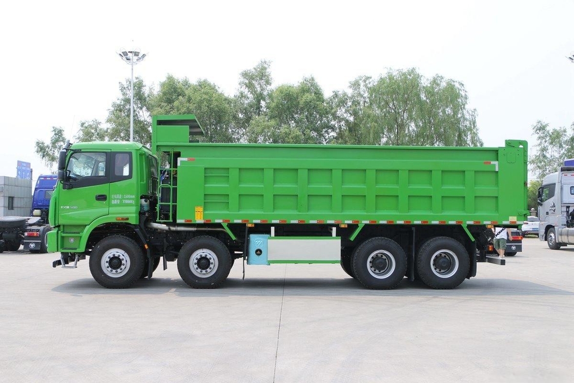 아우만 신형 ETX 덤프 트럭 400HP 8X4 7.4m 31t 후면 뒤집기 U 모양 격자물 칸 후면 뒤집기 EURO 5