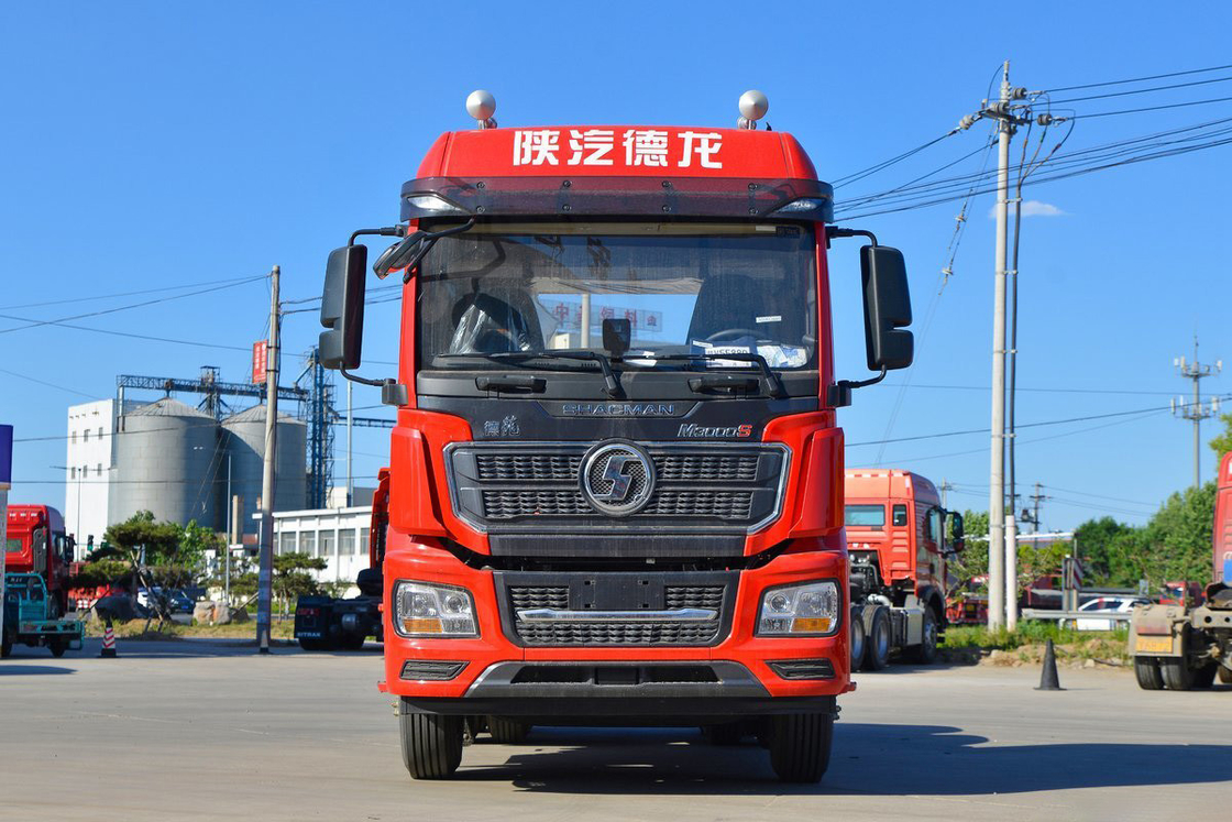 높은 지붕 디플렉터 4점 서스펜션 에어백 좌석 430HP 6*4 M3000s 샤크만 트랙터 트럭