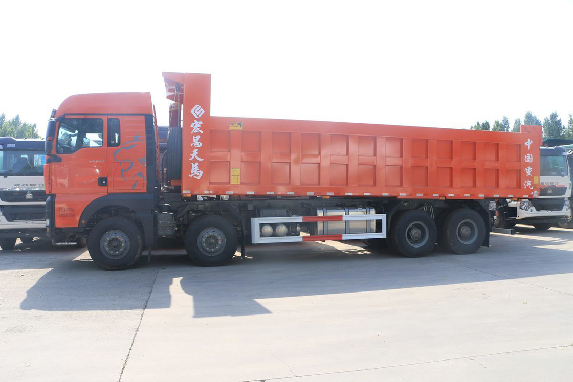 시트랙 G7H 모델 좋은 에어컨 540HP 8X4 8.4m Sinotruk 덤프 트럭 그리드 U형 화물 상자