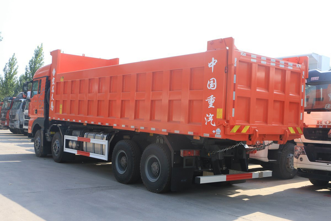 시트랙 G7H 모델 좋은 에어컨 540HP 8X4 8.4m Sinotruk 덤프 트럭 그리드 U형 화물 상자
