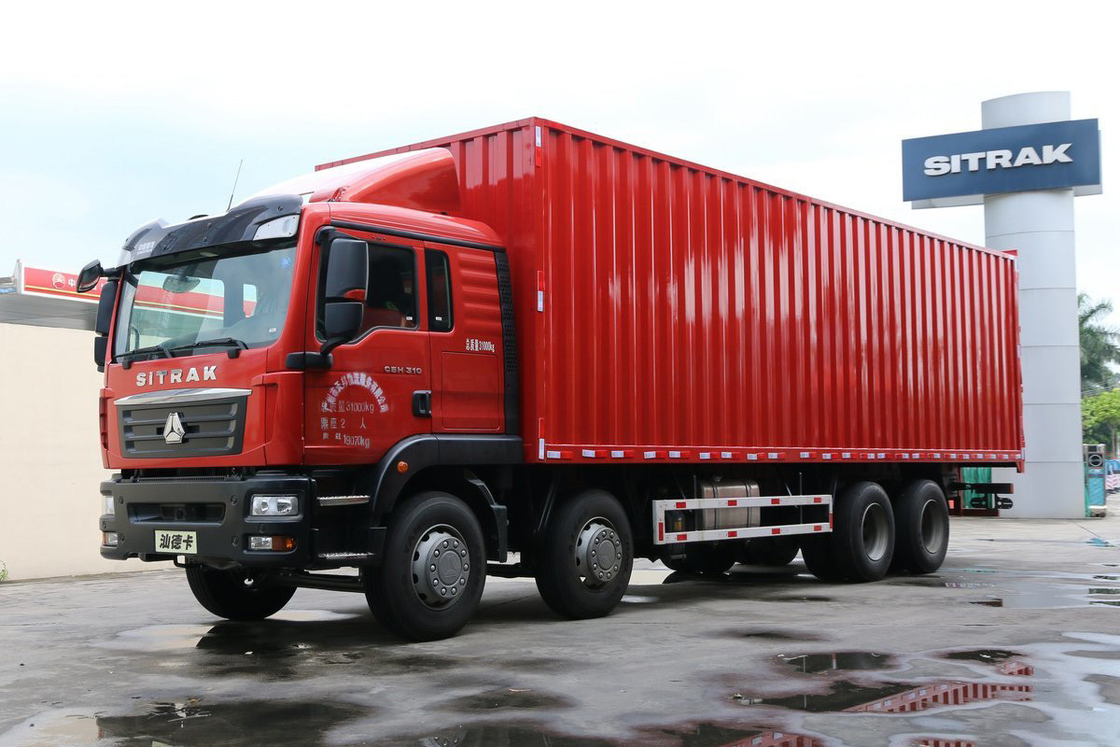 에어컨 디플렉터 듀얼 후방 축 C5H 모델 디젤 310HP 8*4 9.52M SITRAK 밴 트럭