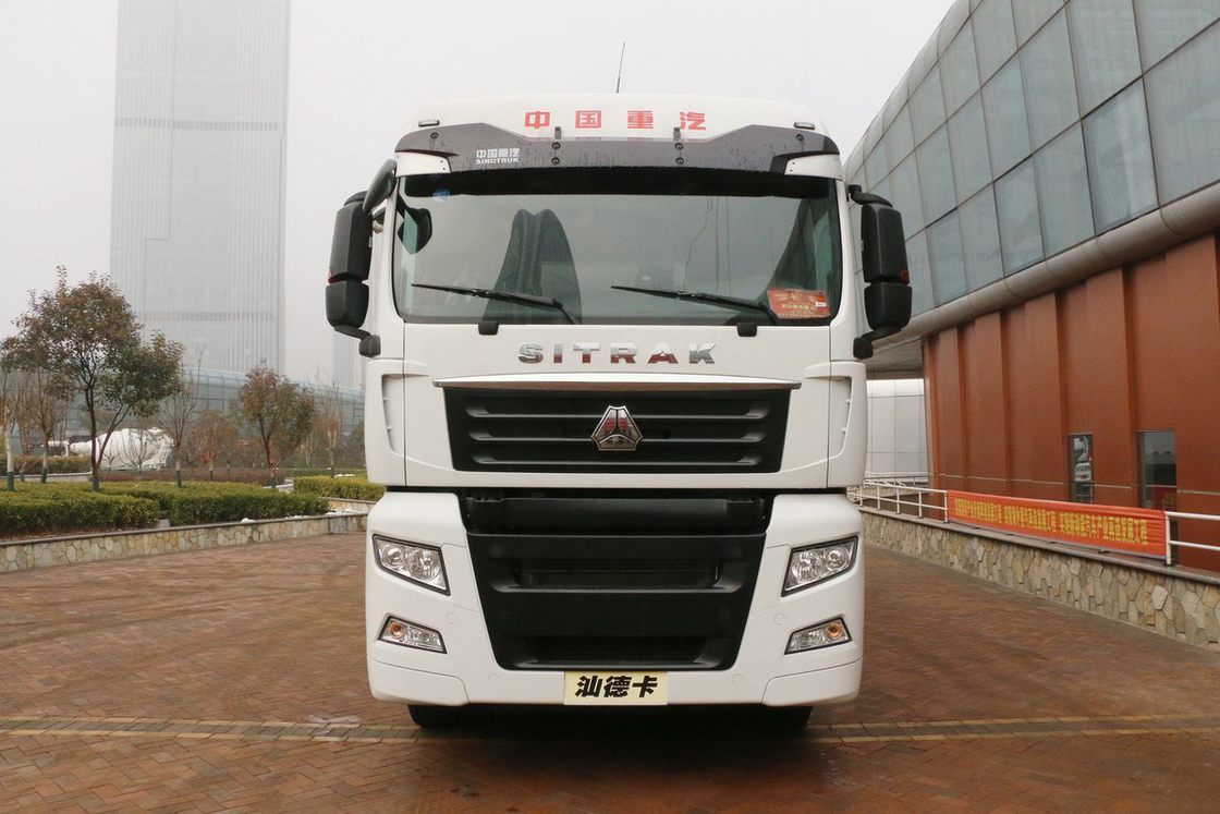 단일 라인 오브 반 좌석 수동 16 기어 디젤 480HP 6 * 2 중축 제거 SITRAK 밴 트럭