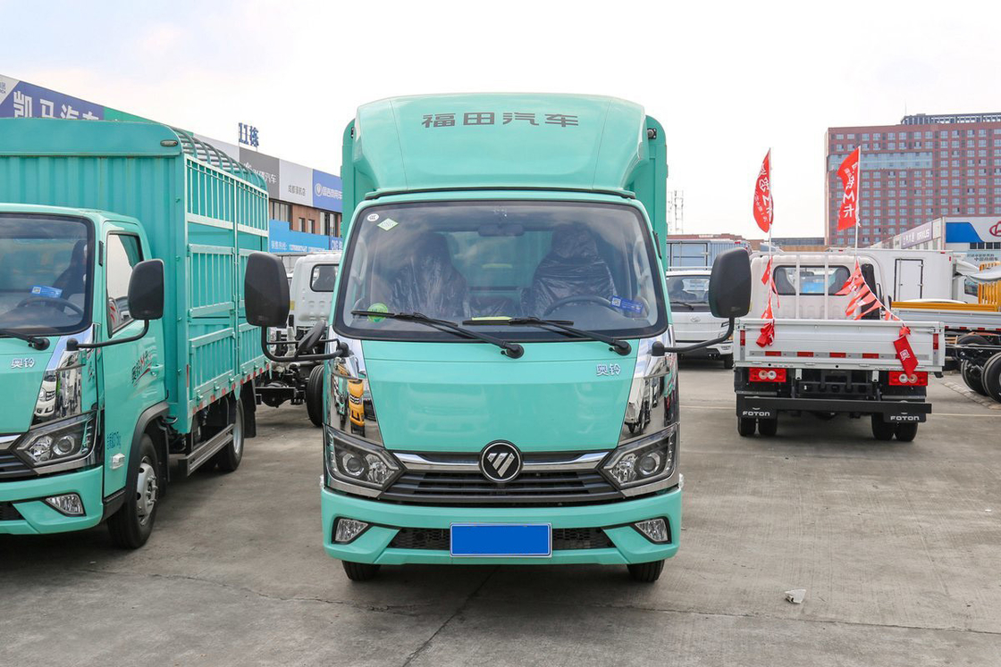 포튼 오만 미니 트럭 2.0L 127HP CNG 3.815m 높은 지붕 굽기 울타리 트럭 충격 흡수 좌석