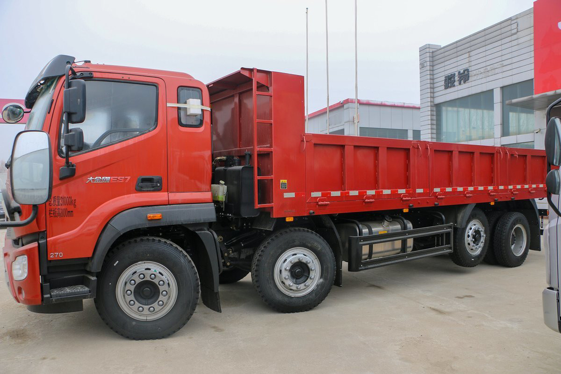 Ruiwo BJ3314 돈키콩 ES7 유차이 엔진 270hp 8X2 10단 에어백 충격을 흡수하는 좌석 7.2m 포튼 덤프 트럭