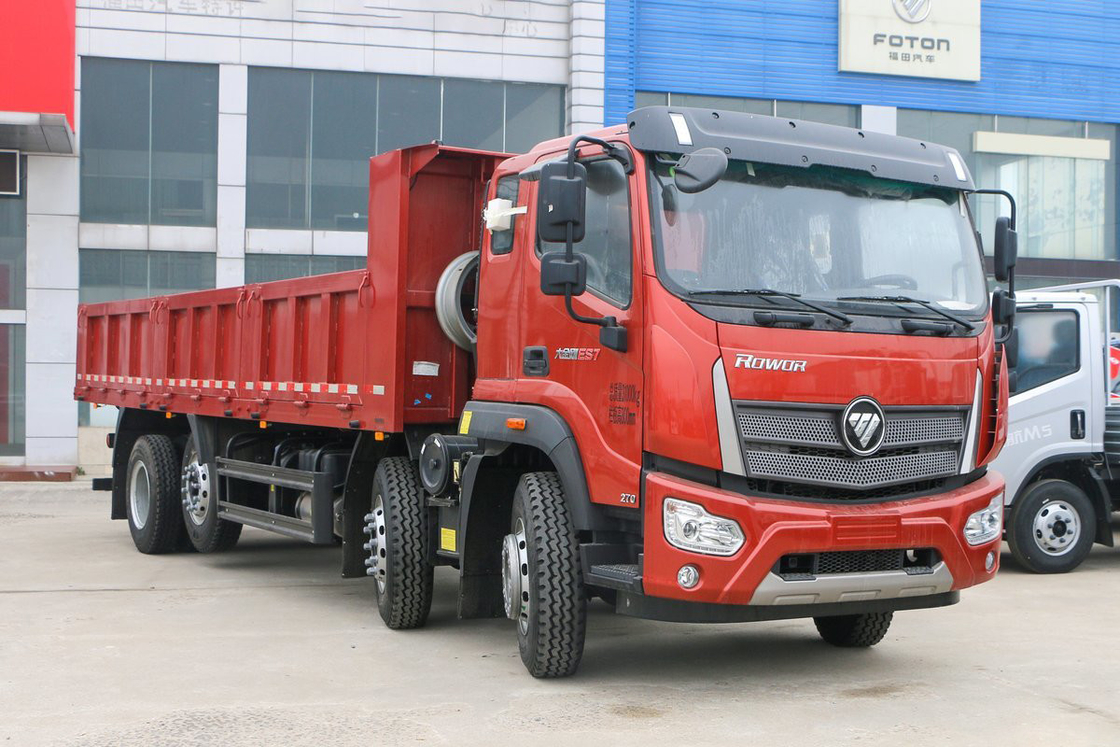 Ruiwo BJ3314 돈키콩 ES7 유차이 엔진 270hp 8X2 10단 에어백 충격을 흡수하는 좌석 7.2m 포튼 덤프 트럭