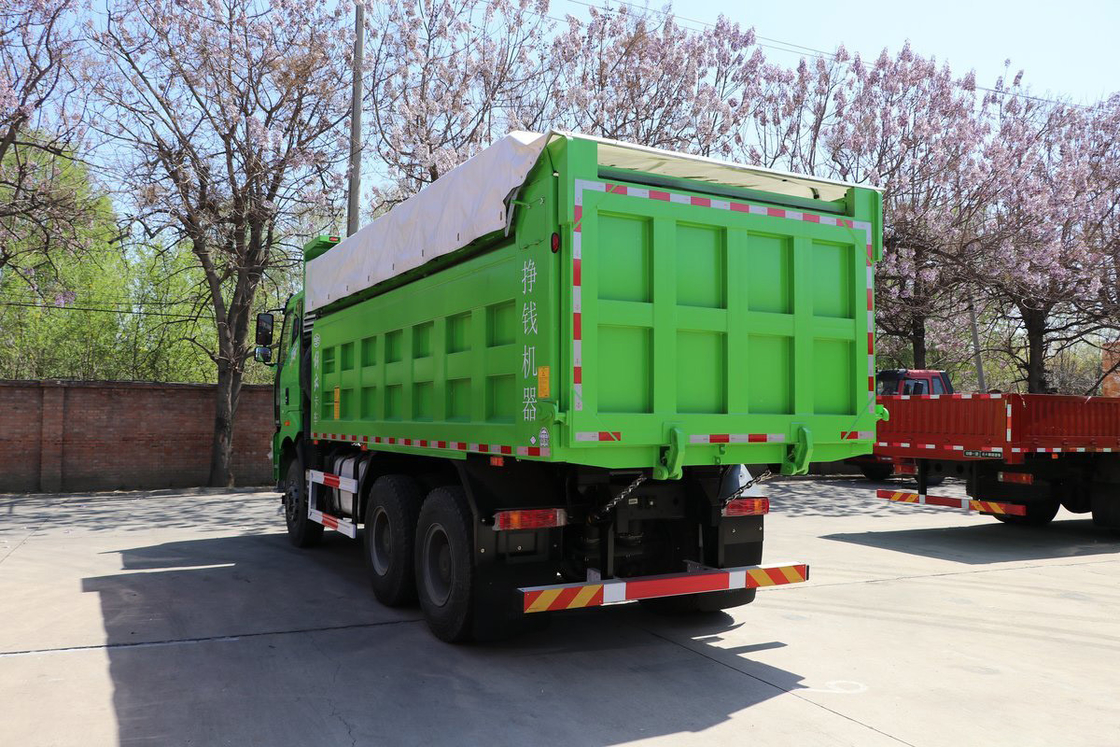 FAW CA3250 에어백 충격을 흡수하는 좌석 무거운 트럭 420HP 평면 상자 카비나 6X4 5.8m Jiefang 덤프 트럭