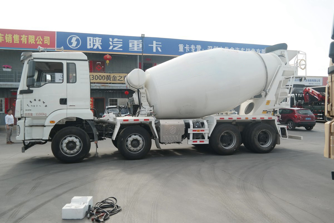 쉐냐시 자동차 중량 트럭 델롱 신형 M3000 336HP 8X4 7.49m3 콘크리트 믹서 트럭