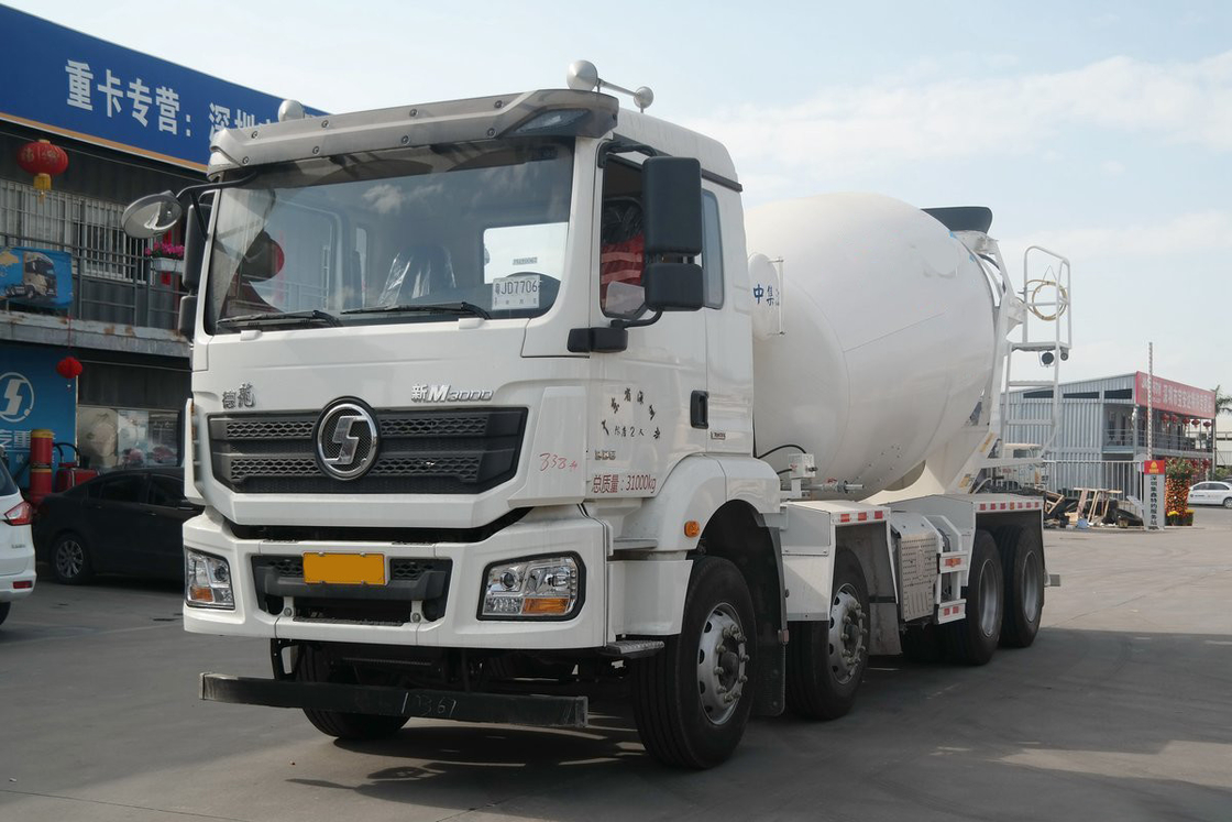쉐냐시 자동차 중량 트럭 델롱 신형 M3000 336HP 8X4 7.49m3 콘크리트 믹서 트럭