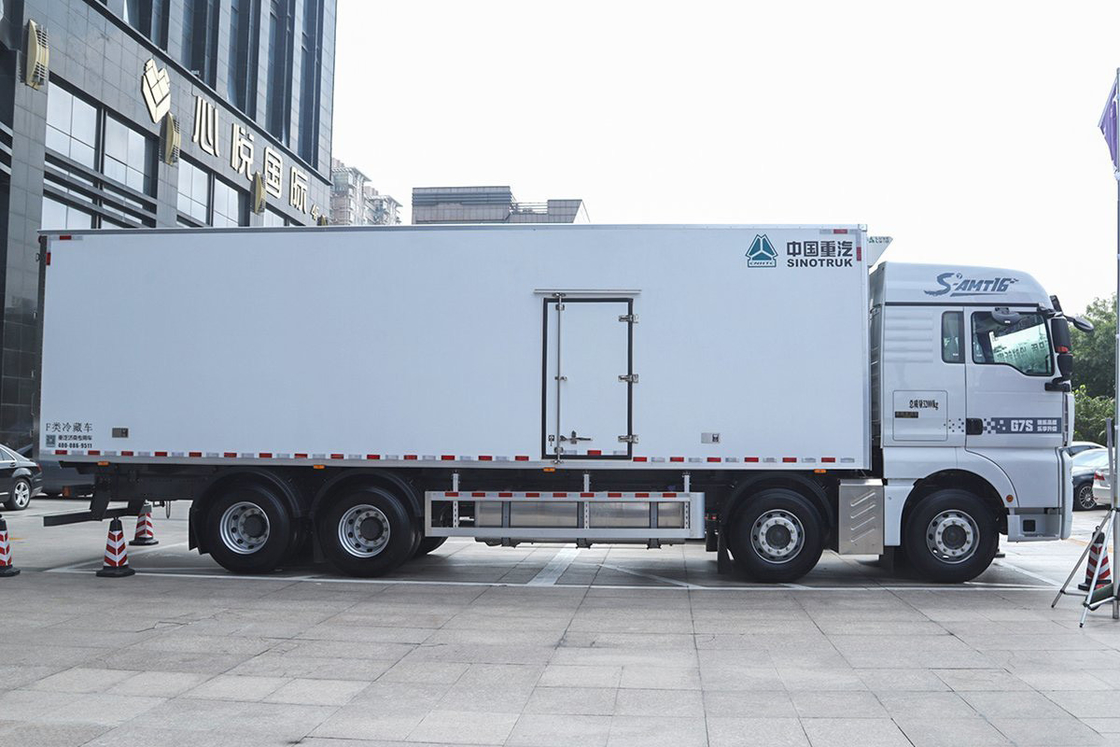 시트랙 ZZ5326 G7S 디젤 16단 490HP 8X4 9.45m AMT 자동 시노트럭 냉장 트럭