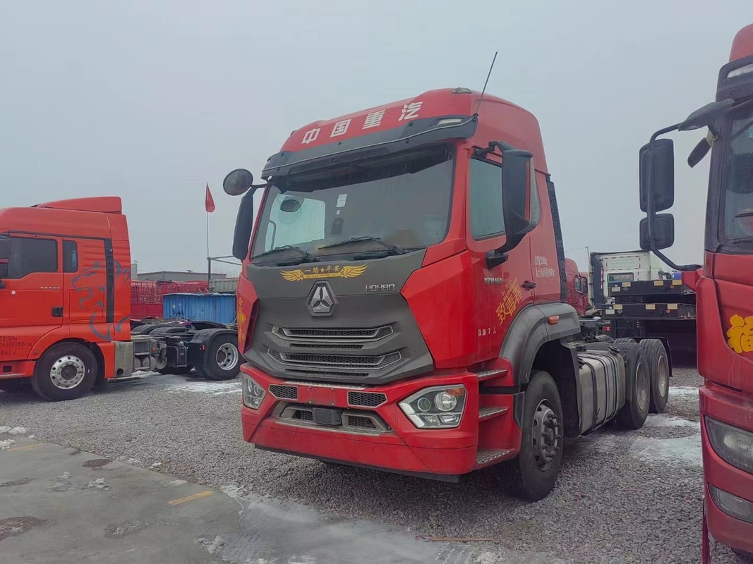 중고용 트럭 트랙터 유닛 시노톡 호한 6*4 드라이브 모드 10 바퀴 460hp 엔진 디젤 LHD