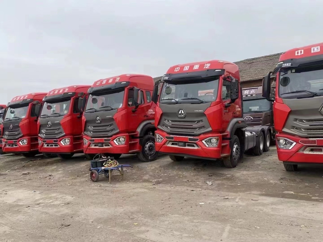 중고용 트럭 트랙터 유닛 시노톡 호한 6*4 드라이브 모드 10 바퀴 460hp 엔진 디젤 LHD