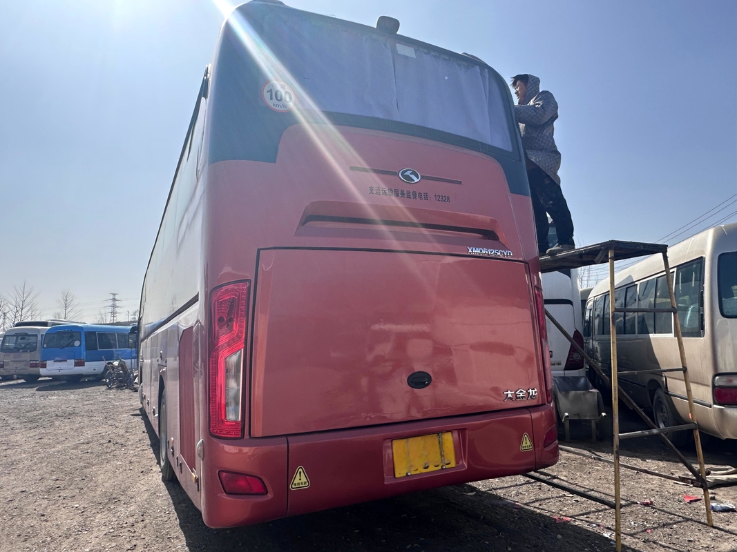 버스 판매 중고 Kinglong 버스 54 좌석 XMQ6125 웨이차이 375hp 좌측 디르브 코치 버스 A / C
