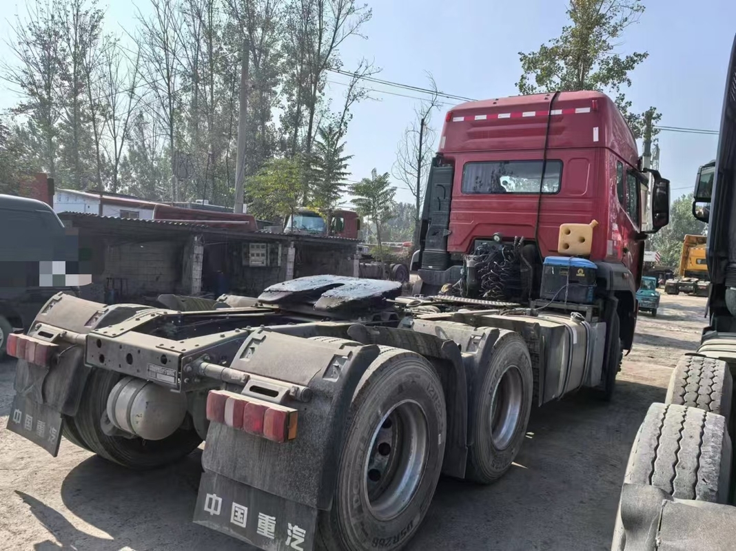 중고용 트랙터 트럭 헤드 10 타이어 시노트럭 호한 N7G 2021년 트레일러 트럭 남자 엔진 480hp