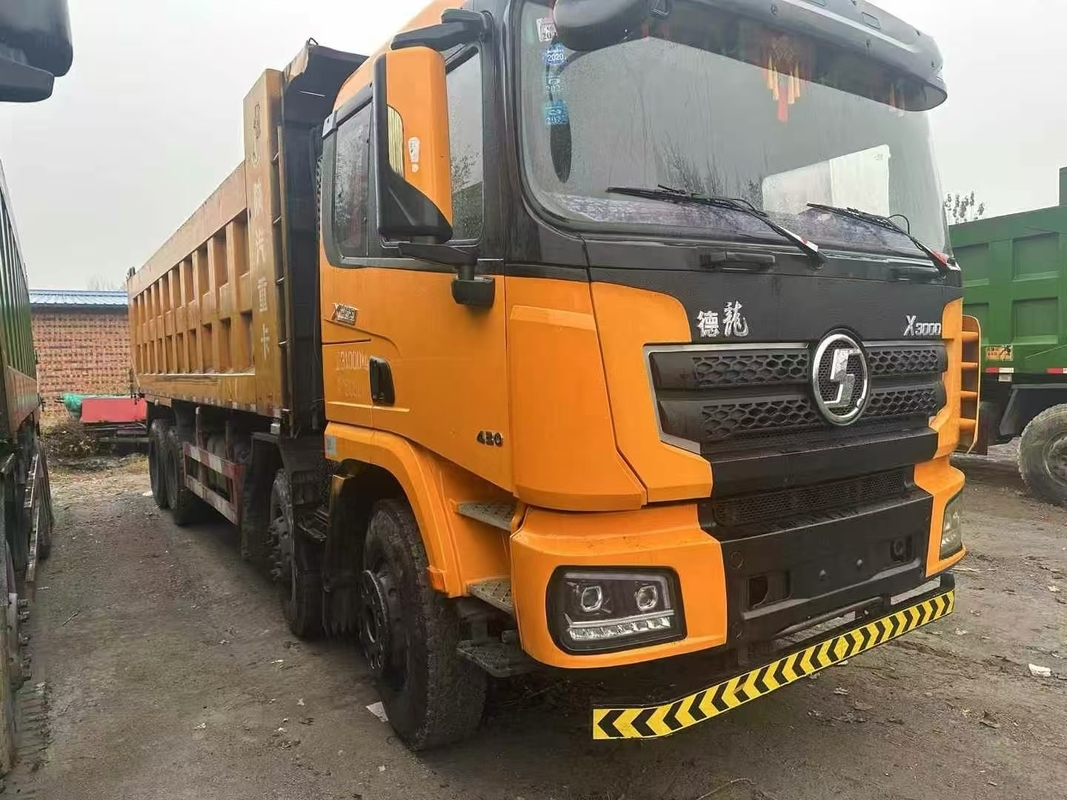 8x4 6x4 50 톤 사용 된 샤크만 덤프 트럭 판매 X3000 웨이차이 430hp 모래와 바위 운송