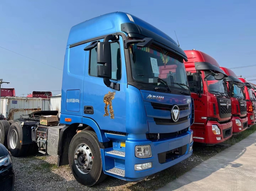 사용 된 트랙터 헤드 판매 2021 년 사용 된 반 트럭 포튼 GTL 430hp 잎 봄 장거리 운송