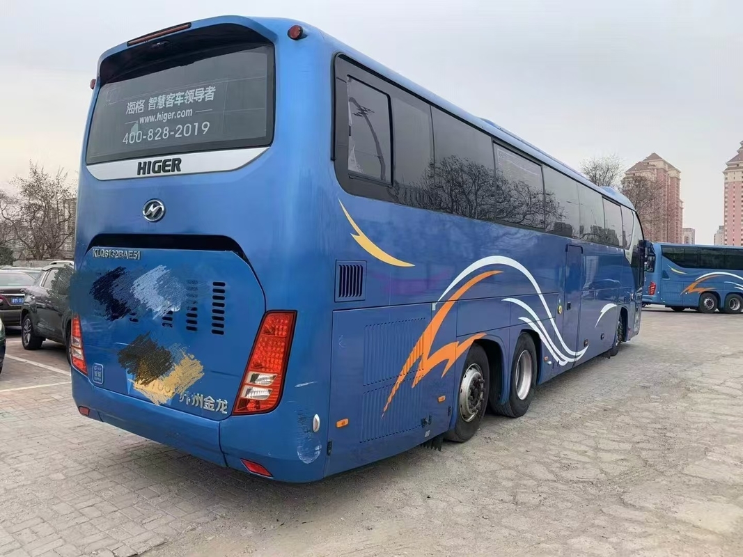 코치 버스 중고 Higer KLQ6132 웨이차이 375hp 더블 디퍼버 버스 56 좌석 더블 후방 알렉스 럭스 운송