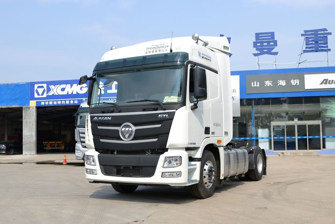 사용 된 ZF 변속기 트랙터 헤드 포톤 오만 460hp 커민스 엔진 교통 인프라 개선