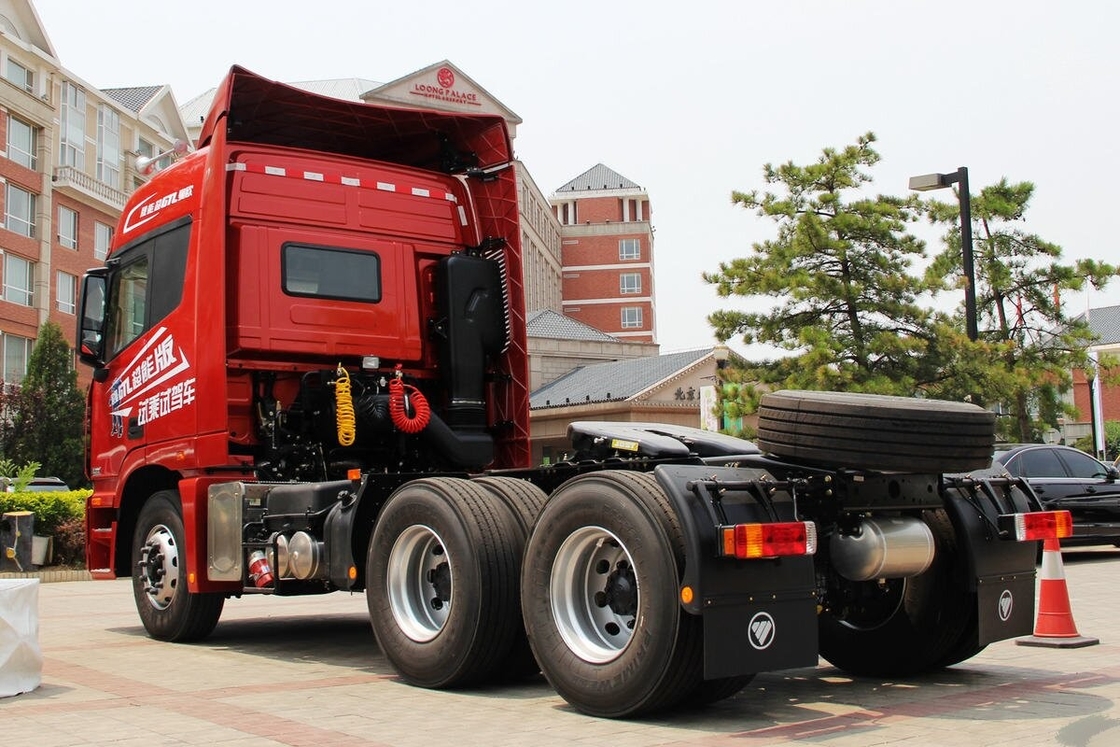 사용 된 빠른 기어박스 트랙터 헤드 포톤 오만 430hp 10 바퀴 커민스 엔진 중량 광업 조건