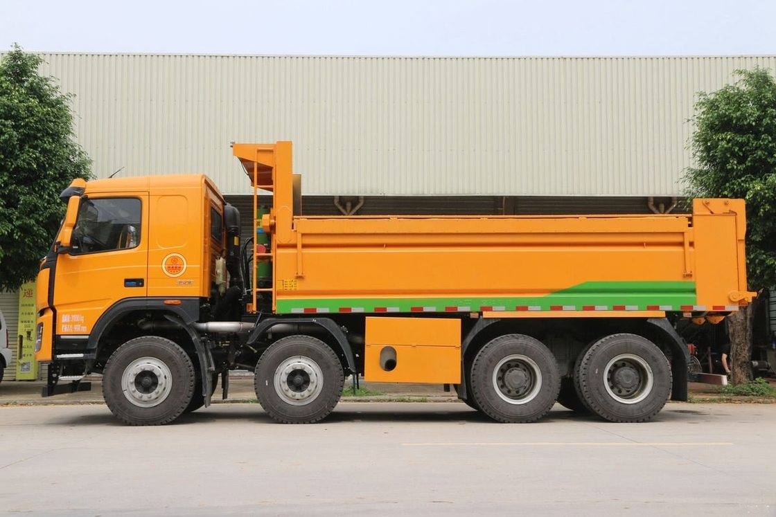 아프리카의 중고용 덤프 트럭 DAYUN N8V 8*4 드라이브 모드 350hp 사용 된 건설 덤프 트럭