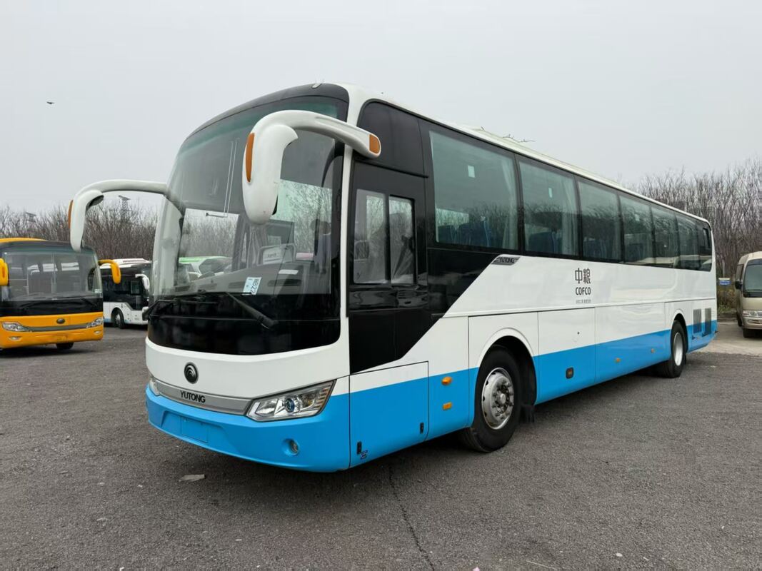 중고차 버스 유동 Zk6125 유차 330hp 잎 봄 65 좌석 럭스 운송