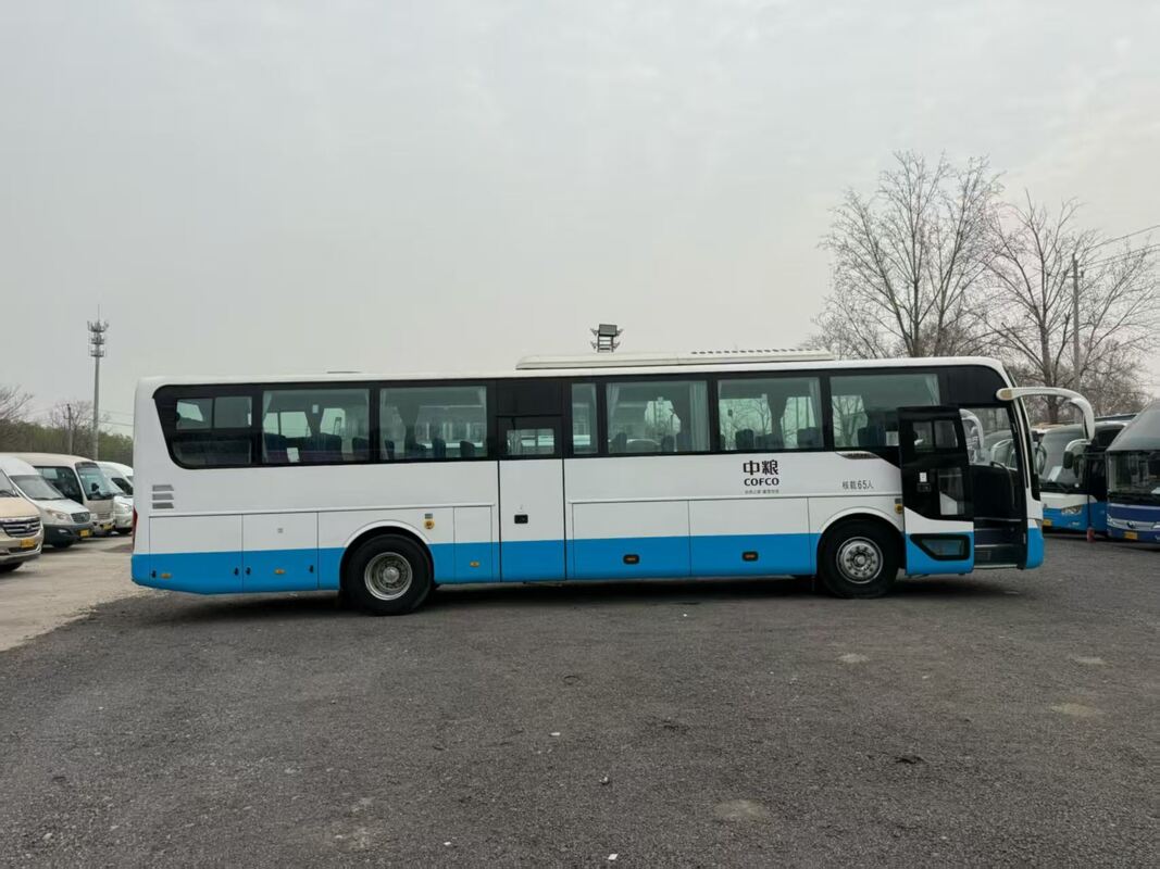 중고차 버스 유동 Zk6125 유차 330hp 잎 봄 65 좌석 럭스 운송