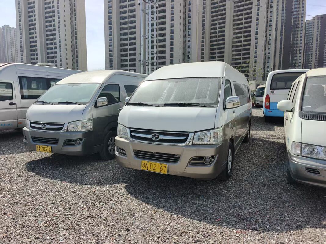 Used Hiace Buses Jiulong Isuzu Engine Euro 4  Diesel 18 Seats With Air Condition For Shuttle or Short Distance