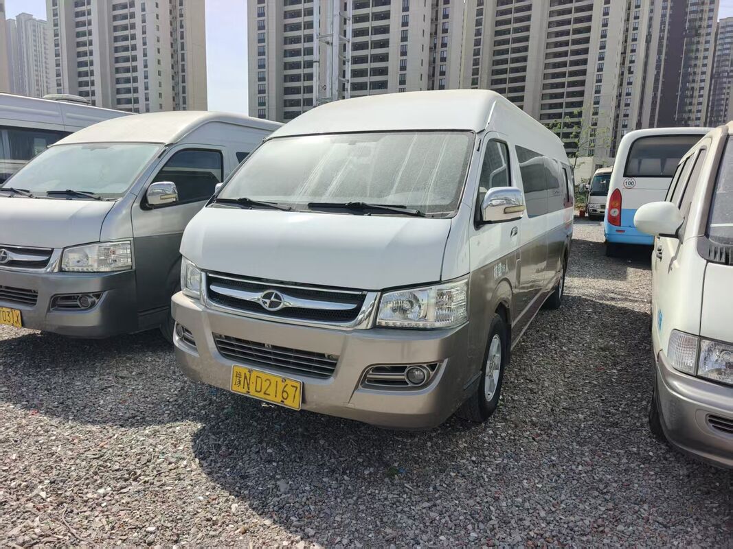 Used Hiace Buses Jiulong Isuzu Engine Euro 4  Diesel 18 Seats With Air Condition For Shuttle or Short Distance