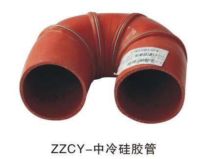 Yutong를 위한 표준 크기 버스 부속품 빨간색 Intercooled 실리콘 관