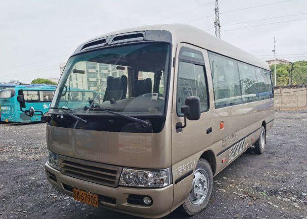 호화스러운 코스터 버스 22 좌석 2640mm 고도 4085mm 바퀴 기초를 가진 사용된 상업적인 버스