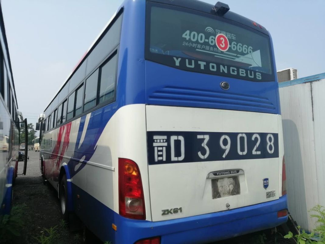 중고 Yutong 버스 ZK-6112D 53 좌석 110km/H 중고 코치 버스 앞 엔진