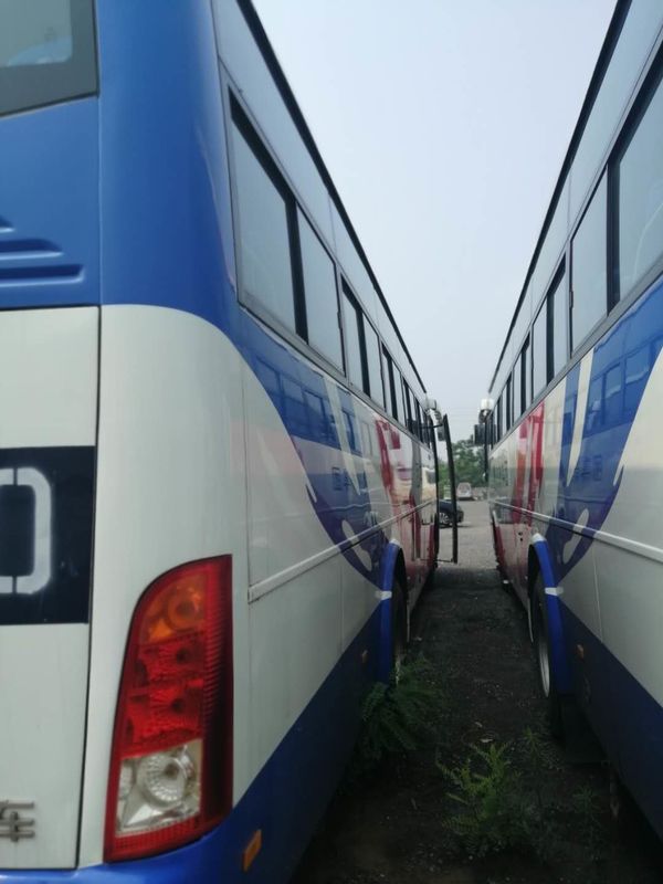 중고 Yutong 버스 ZK-6112D 53 좌석 110km/H 중고 코치 버스 앞 엔진