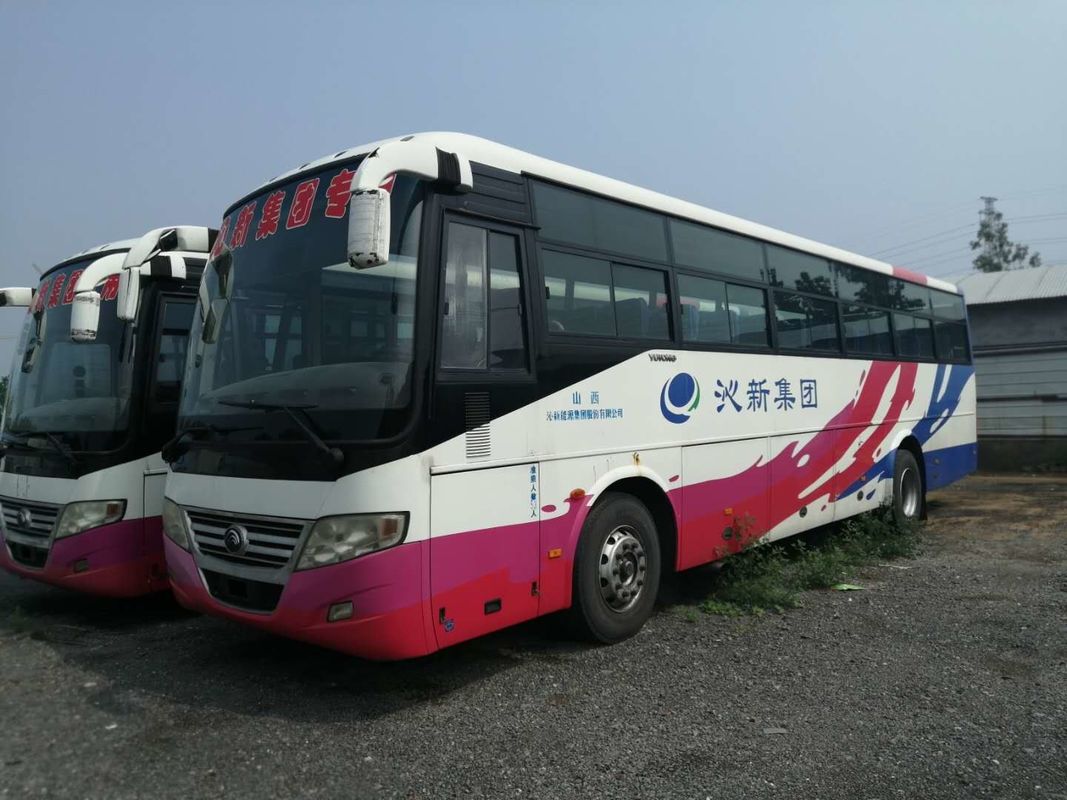 중고 Yutong 버스 ZK-6112D 53 좌석 110km/H 중고 코치 버스 앞 엔진