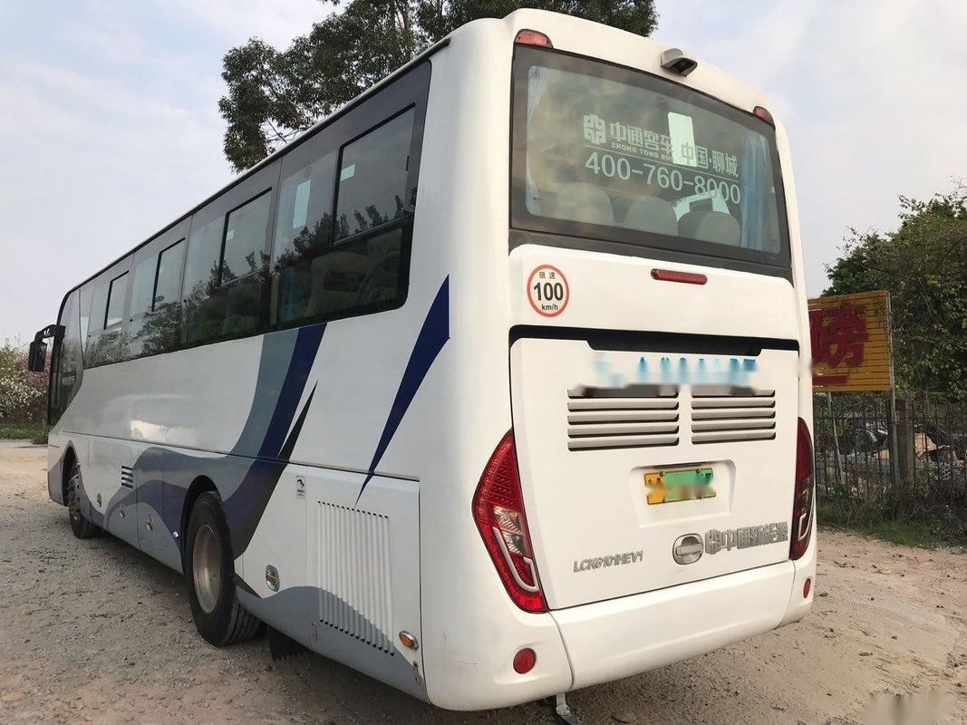 오일-일렉트릭 하이브리드 전기 자동차 WP 엔진 155 kw 양여닫이 가죽 시트 사용된 대형 버스 즈홍통 LCK6101 47Seats