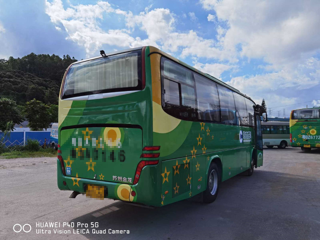 2014년 더 높은 KLQ6896 대형 버스 39 자리 중고 버스 디젤 엔진 162 kw 어떤 사고 LHD 버스