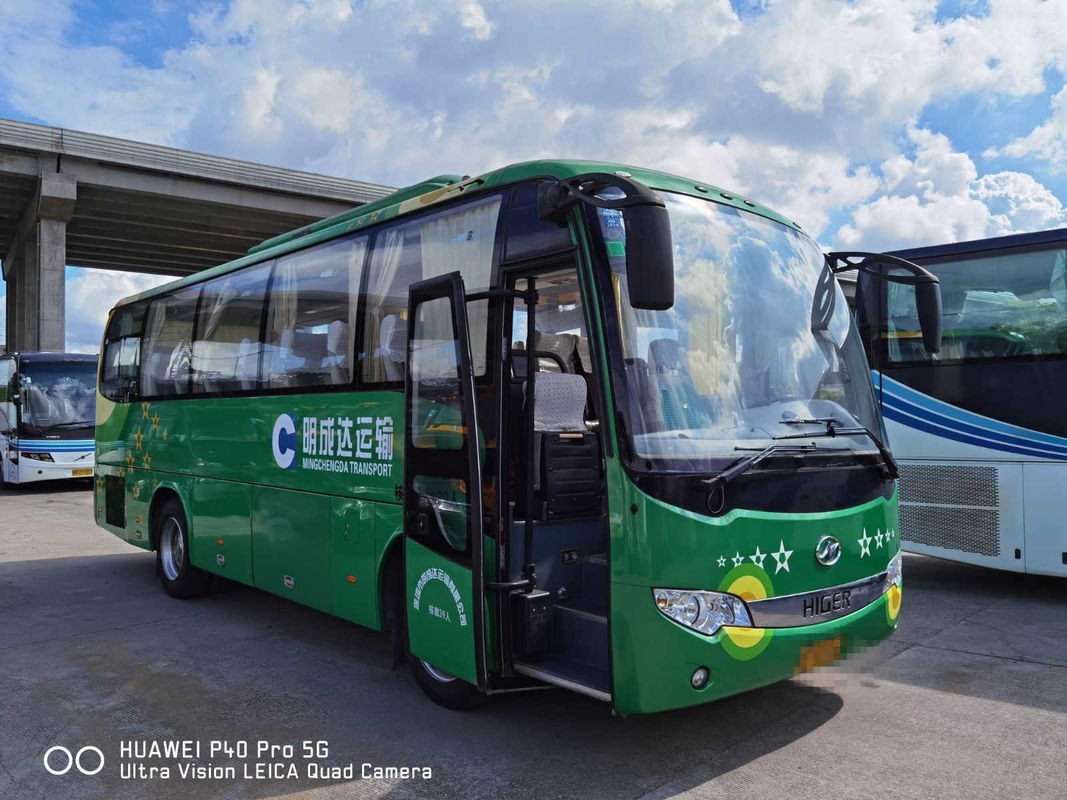 2014년 더 높은 KLQ6896 대형 버스 39 자리 중고 버스 디젤 엔진 162 kw 어떤 사고 LHD 버스