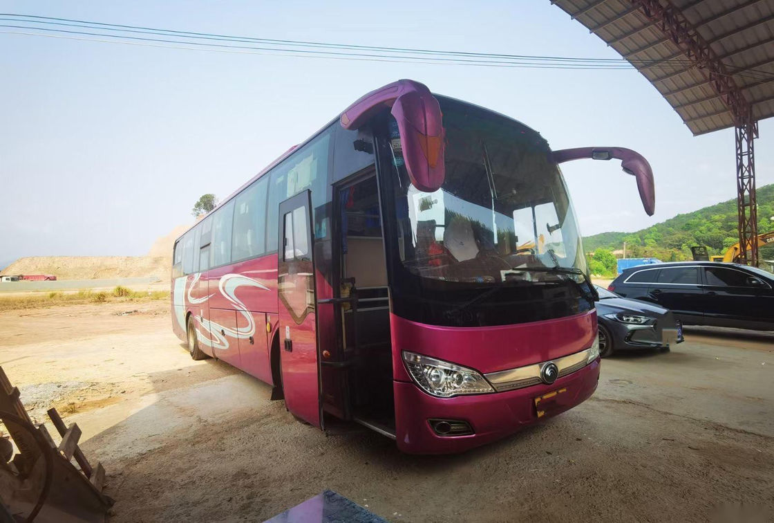 왼쪽 안내를 싸는 사용된 투어 버스 유통 브랜드 ZK6116 좌석 양여닫이 일반인 버스 에어백 샤시 나체화 48명