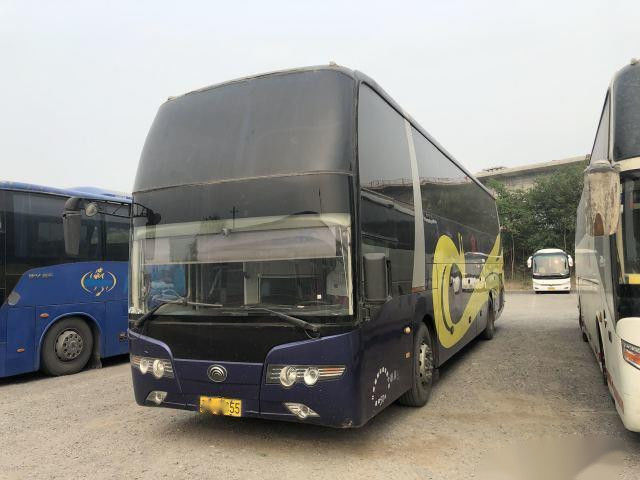 Used Yutong Bus ZK6127 Double Glass 50 Seats Rear Engine Left Steering Double Doors