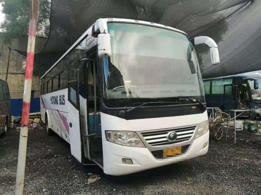 54 Seats 2010 Year Used Yutong Bus ZK6112D Diesel Front Engine LHD Driver Steering No Accident