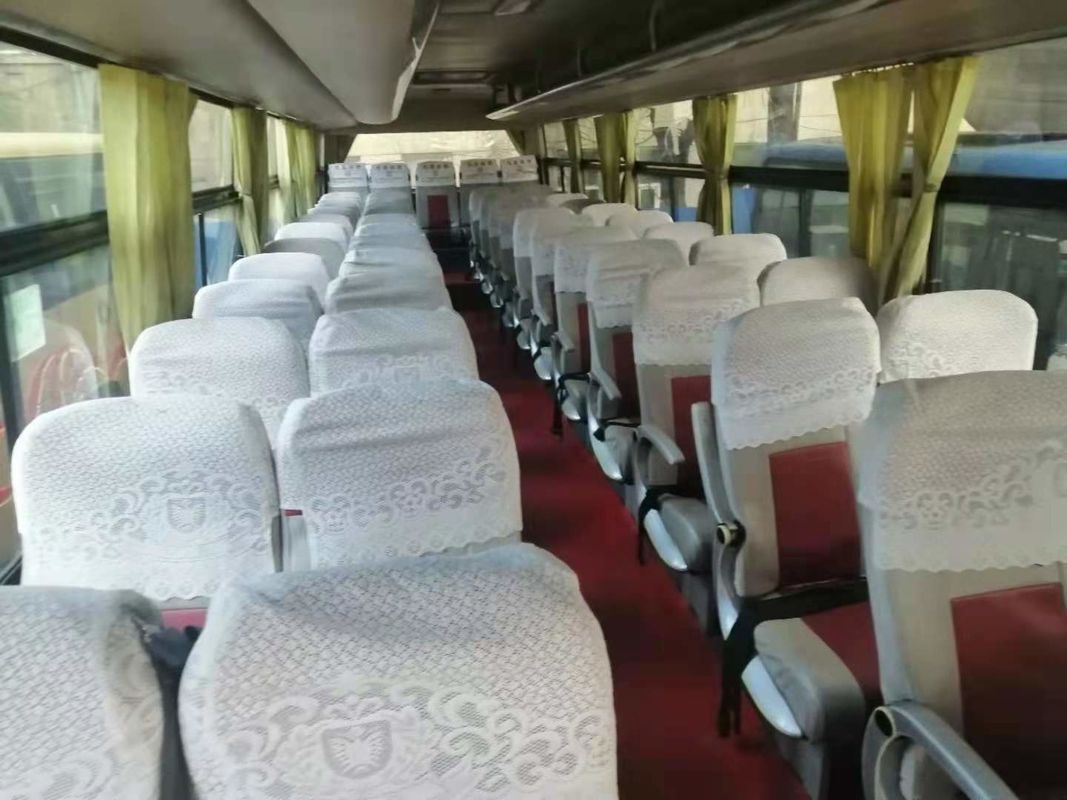 54 Seats 2010 Year Used Yutong Bus ZK6112D Diesel Front Engine LHD Driver Steering No Accident