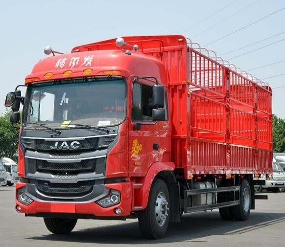 JAC Geerfa A5L 중앙값 브라운 220 마력 4X2 6.8M 창고 문 덤프 트럭