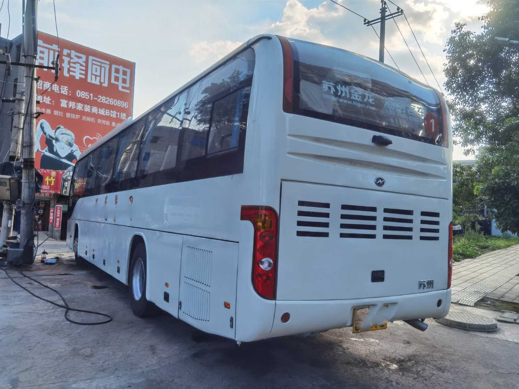 중고 Higer 버스 후방 엔진 모델 KLQ6129 좋은 승객 버스 53 좌석 후방 Weichai 엔진 215kw Euro III