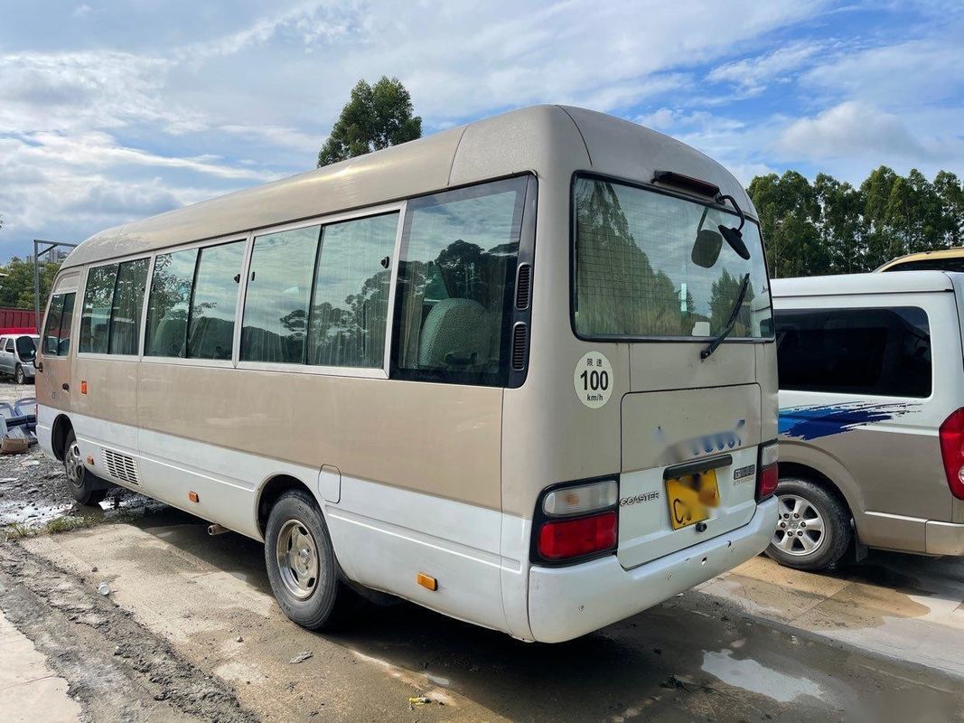 Toyota 브랜드 중고 코스터 버스 23-30seats 3RZ Toyota 엔진 가솔린 중고 미니 버스 왼쪽 조향