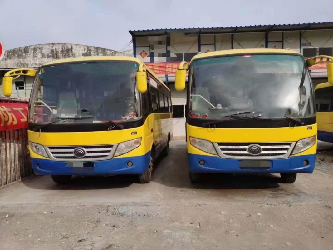 사용된 Yutong 소형 버스 ZK6720d 전방 엔진 95kw Yuchai 좋은 여객 버스 Euro IV 26seats